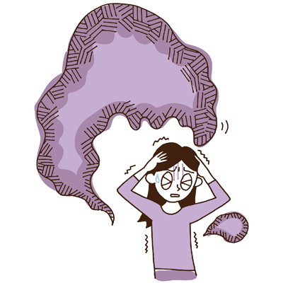 幻聴や見張られているなど妄想が現れるのイメージ